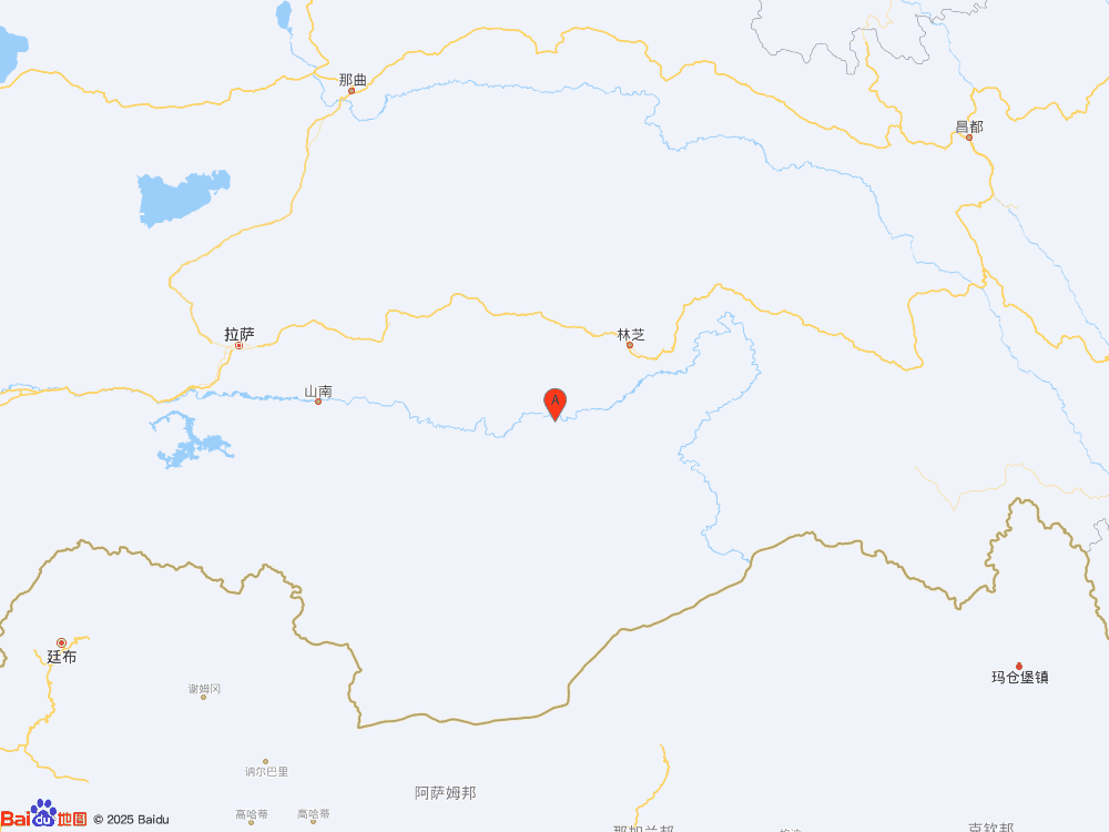 西藏林芝市米林市（北纬29.15度，东经93.74度）发生4.1级地震